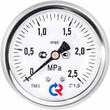 Манометр гидрозаполненный осевой ТМ-320Т.20 Дк63мм Росма