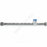 Подводка гибкая для воды нержавеющая оплетка 1/2" г-ш AQUALINE